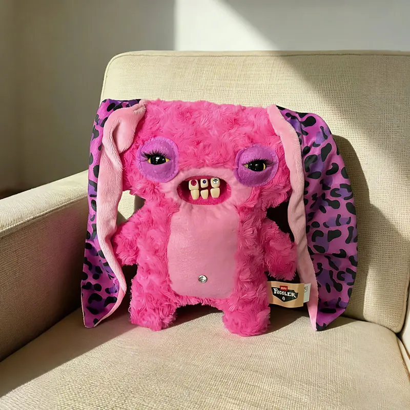 22cm Original Fuggler Baddies Plush Toys Funny Ugly Teeth Monster Leopard Print Dolls Soft Stuffed Animal Girl Plushies Toy Gift view 5