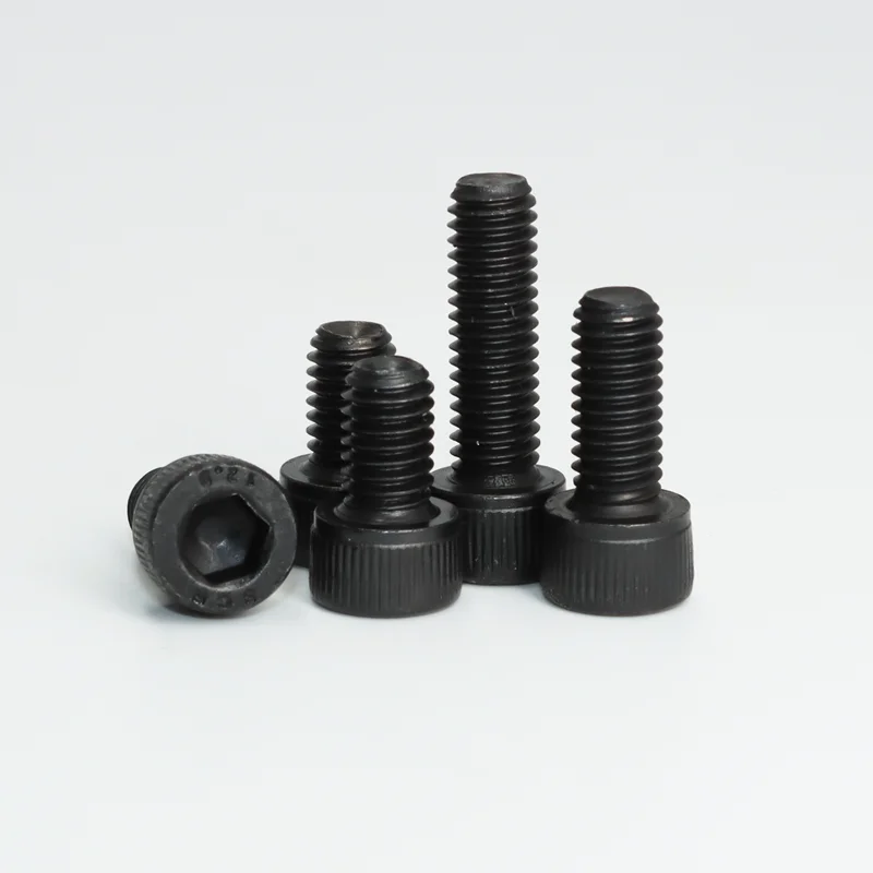 Sechskantschraube, Innensechskantschraube, M2, M3, M4, M5, M6, 12,9 Kohlenstoffstahl, Innensechskantschraube, Din912, mechanische Möbel, schwarze Schraube – Detail 3