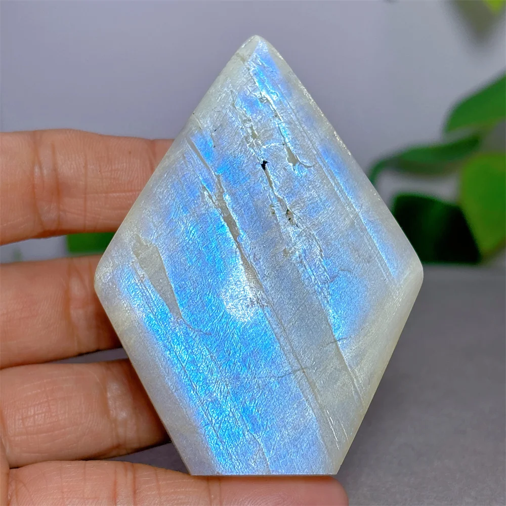 White Moonstone Free Form Crystal Natural Stone Quartz Minerals Home Decoritems Reiki Garden Gifts Energy Healing Luck Love