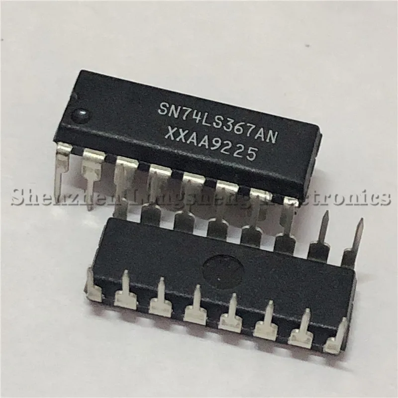 10PCS/LOT NEW SN74LS367AN 74LS367  SN74LS367N  HD74LS367P  DIP-16 Buffered line driver  In Stock