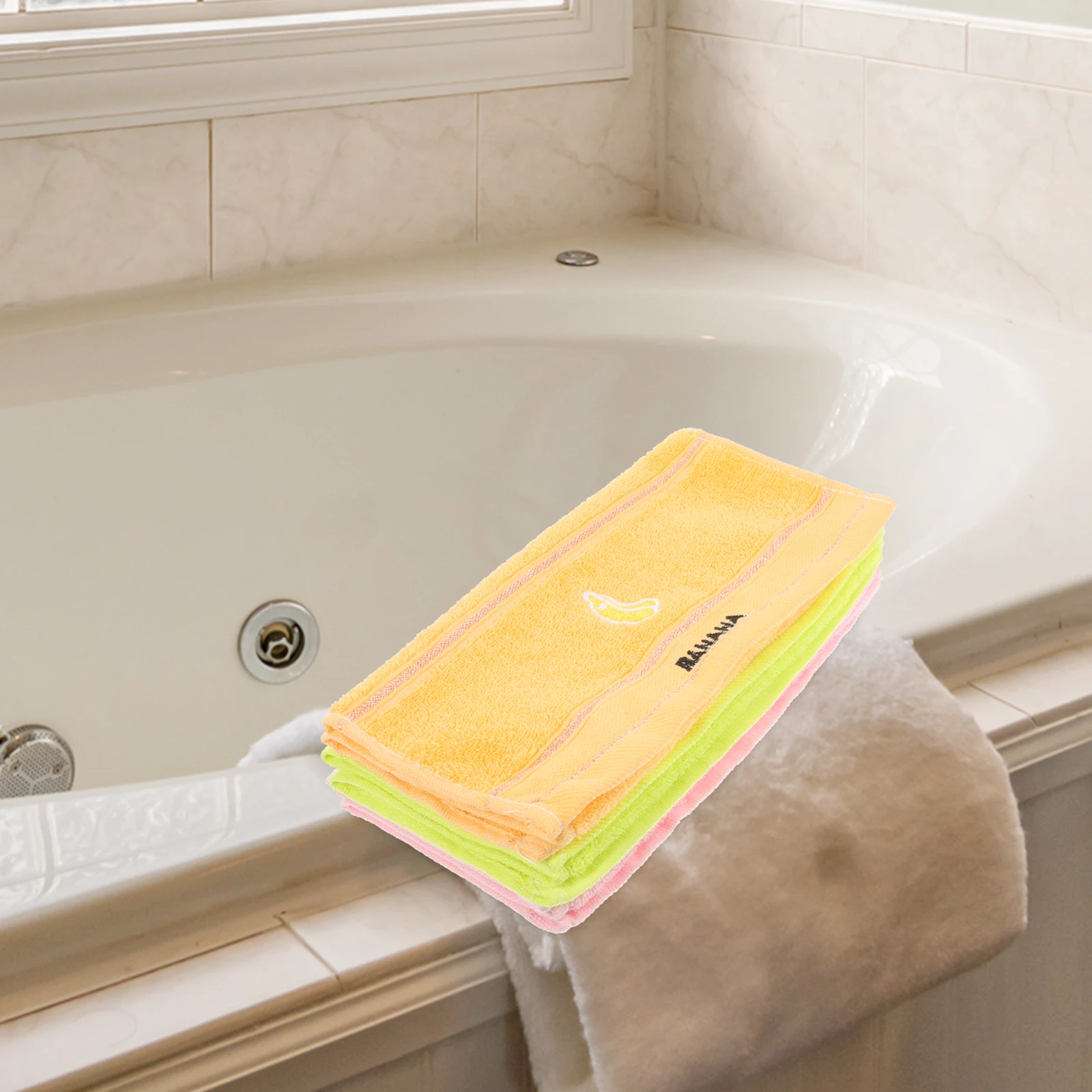 

3Pcs Cartoon Towels 50x25cm friendly Fade Resistant Embroidered H Towels Washcloths for Kids Bathroom Kitchen