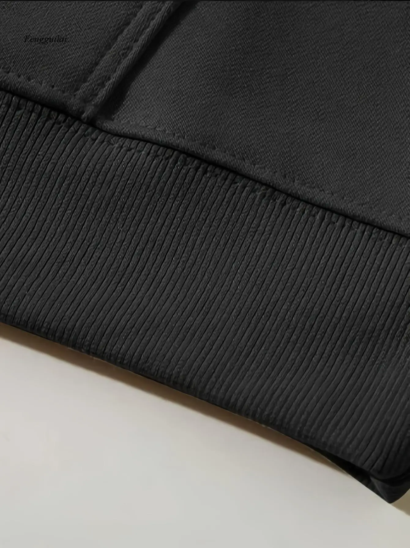 Bluza z kapturem w stylu heavy street style |   Cienka bluza z długim rękawem na wiosnę i jesień - czarna bluza w dużym rozmiarze