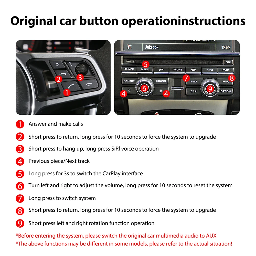 Módulo Carplay inalámbrico adaptador Android Auto para PCM3.1 PCM 4,0 Porsche Panamera Cayenne Macan Cayman Boxster 911 991 718