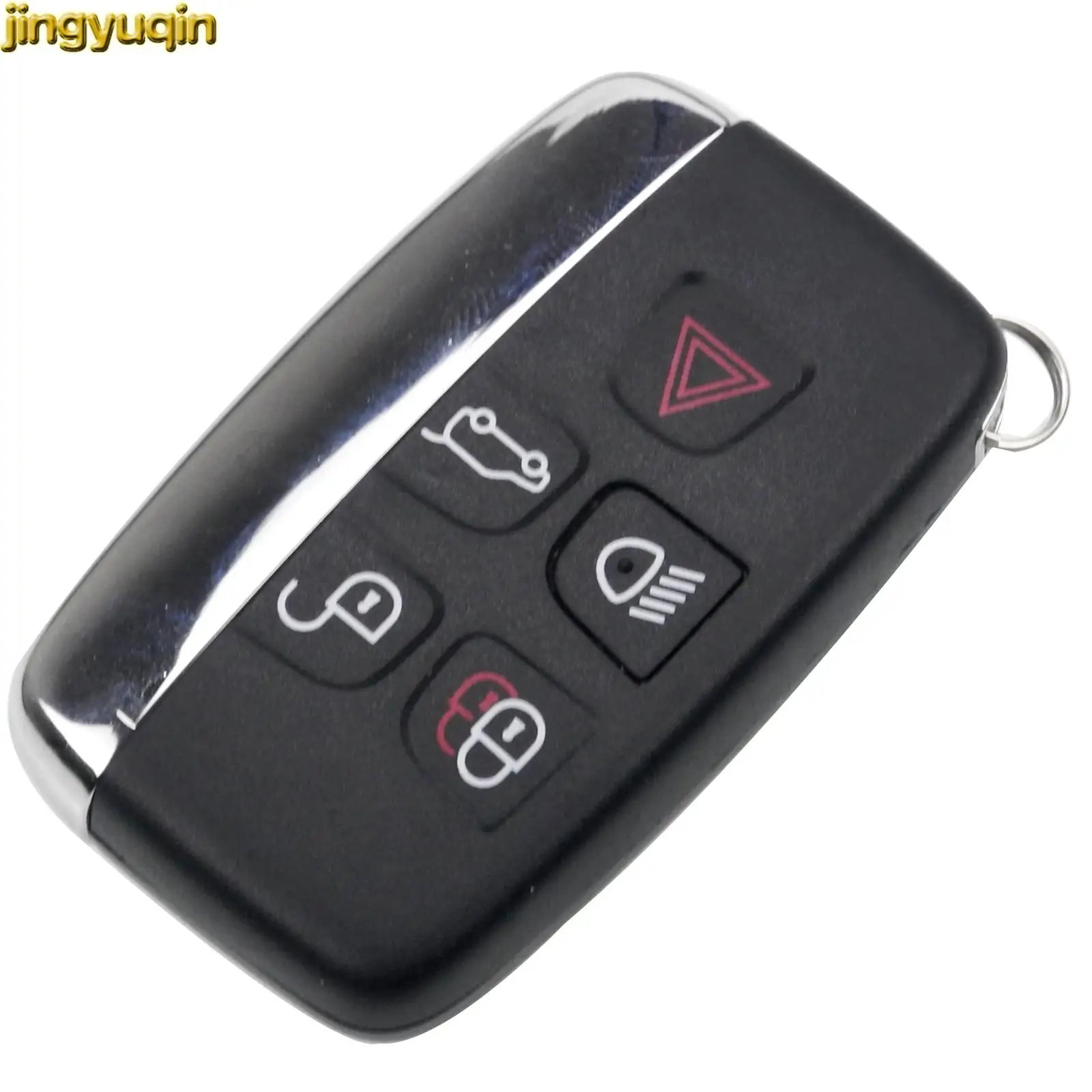 Jingyuqin New 5 Buttons Smart Car Key Shell Fob For Land Rover Discvovery 2 4 5 Freelander 2 Range Rover Evoque Jaguar XE XF XJ