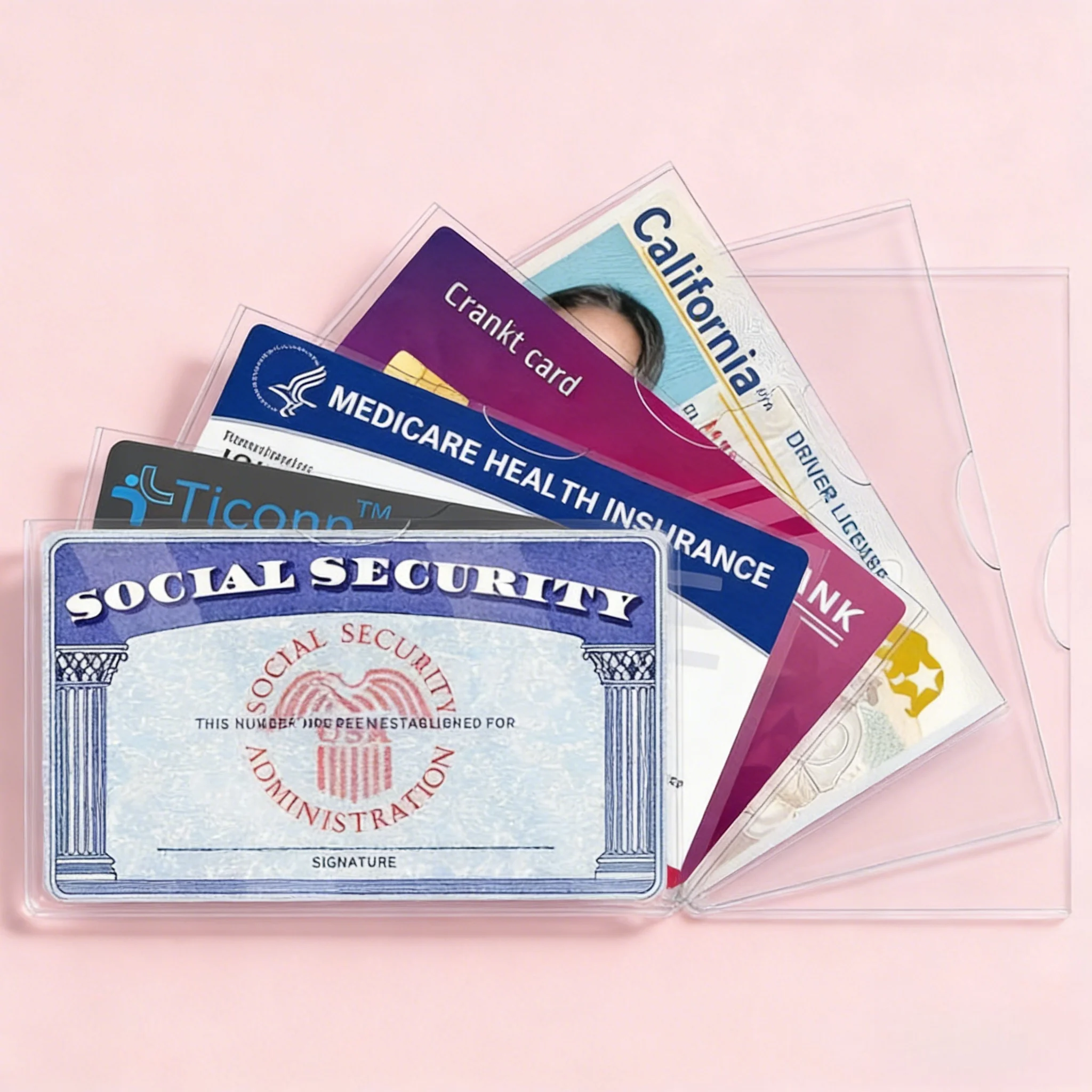 

Waterproof ID Card Protector Sleeves (10-Pack) - Clear, Soft, and Durable Covers for Credit, Gaming, and Access Cards