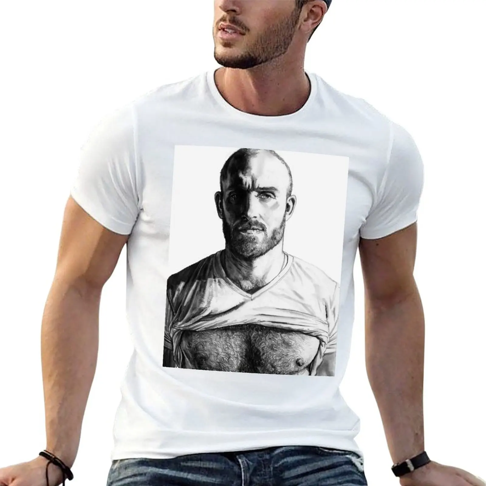 

футболка Rolled Man мужская хлопковая футболка для рубашек забавная футболка