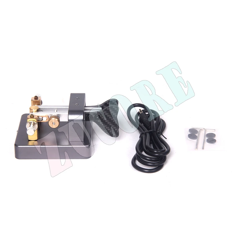 Kunci XIEGU CW Kunci Tangan Radio Kunci Otomatis, Radio Gelombang Pendek Kode Morse Steker 3.5MM