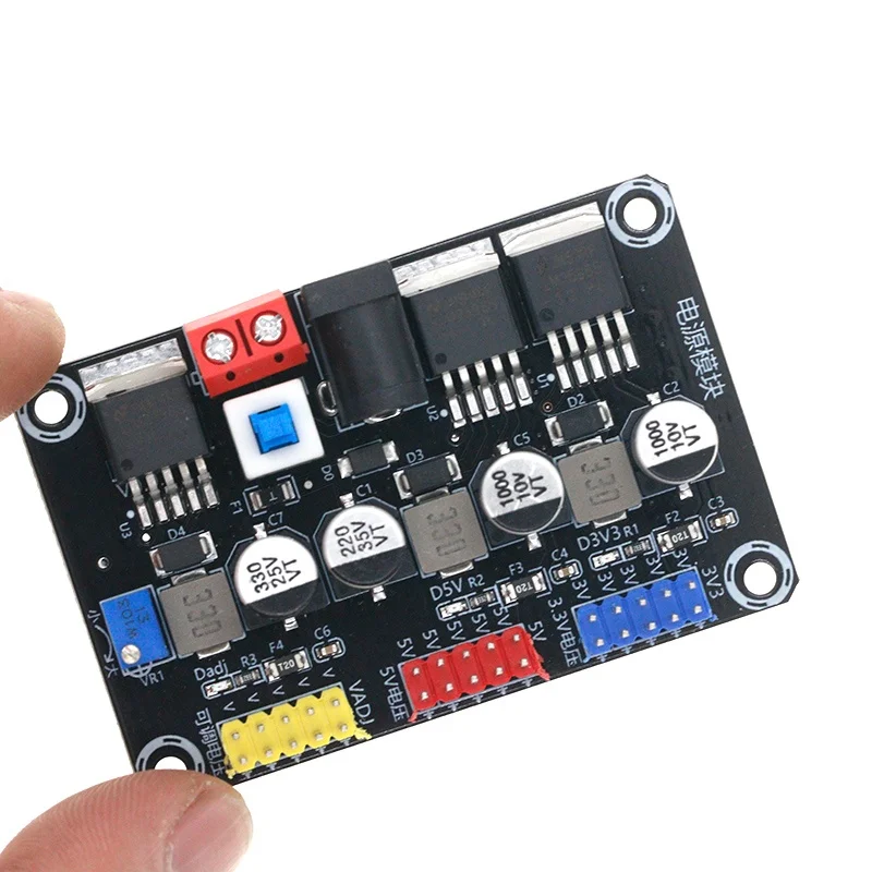 DC7-25V to DC3.3V/5V LM2596 Adjustable Step-down Module Regulated Power Supply Module Intelligent Vehicle Power Supply