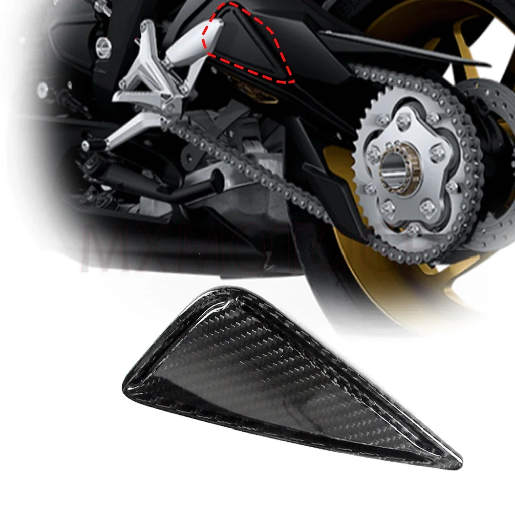 For MV Agusta Supenveloce 800 Modified Carbon Fiber Small Decorative Plate Swingarm Small Cover Motorcycle Accessories 2020-2022