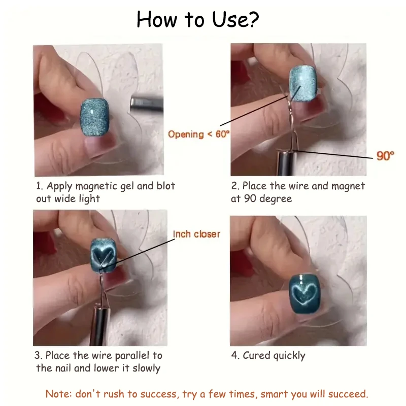 LILYCUTE Love Cat طلاء جل مغناطيسي شعبي أظافر جل مغناطيسية مع أداة مغناطيسية لإنشاء شكل قلب على مستلزمات الأظافر