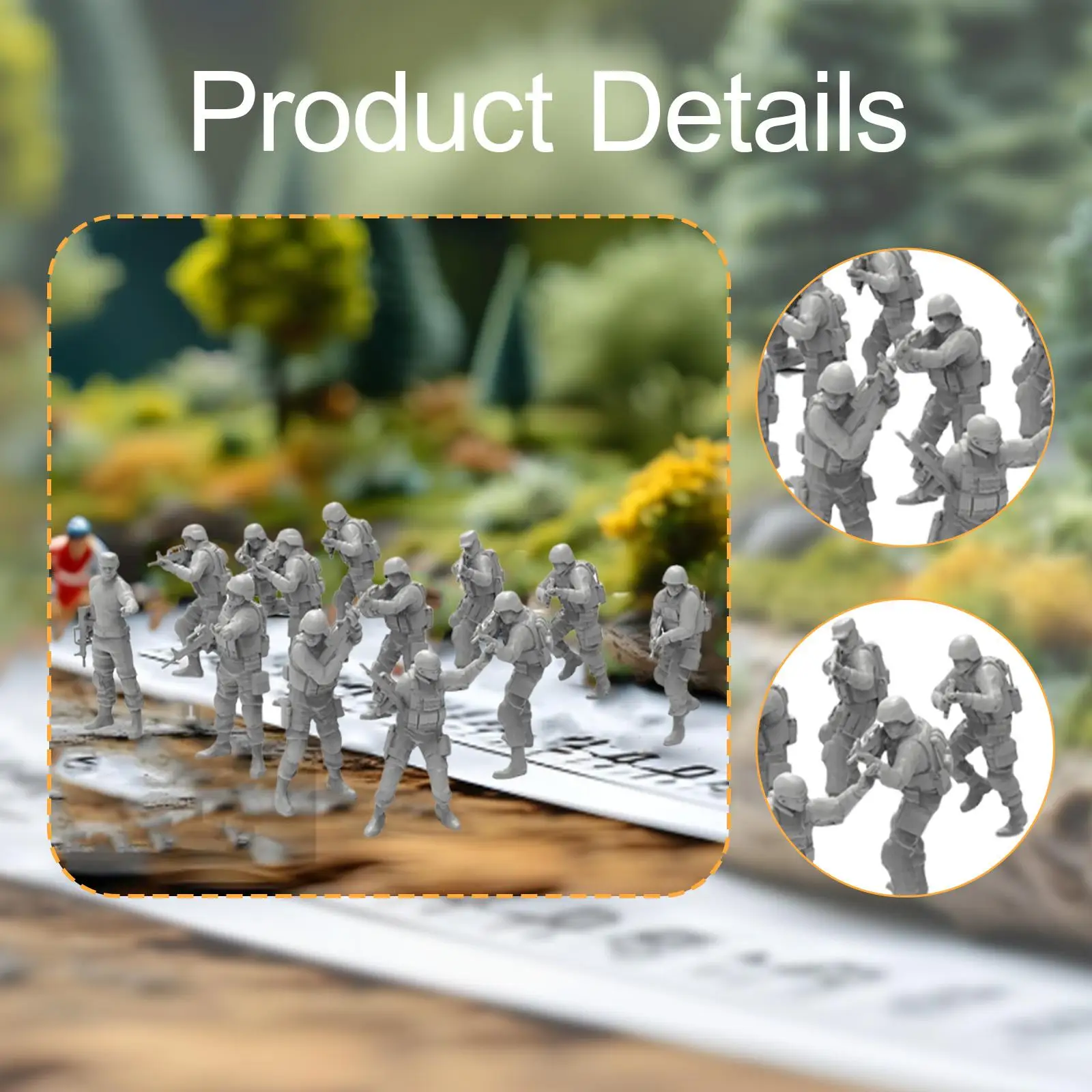 13 stuks 1:72 mensenfiguren miniatuur mensenbeeldjes voor miniatuurscène