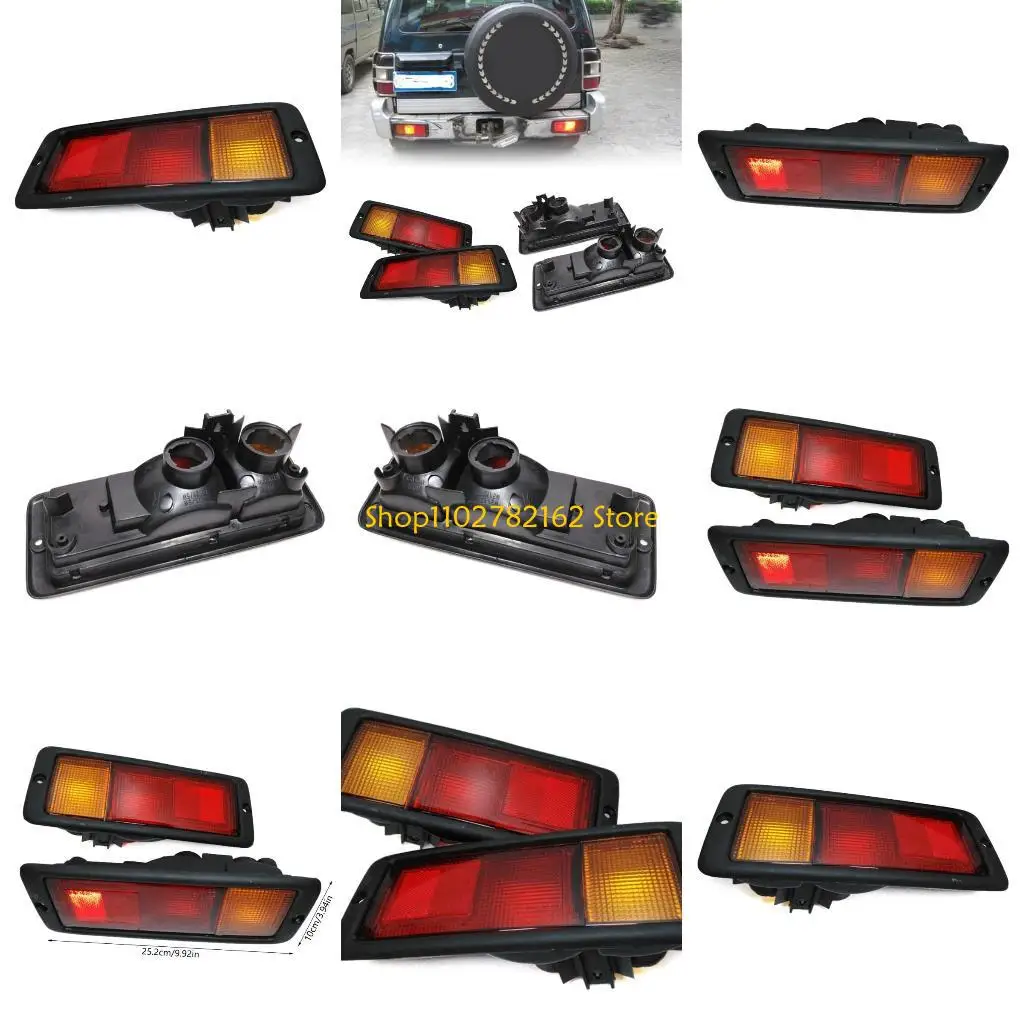 

547B Rear Bumper Reflectors Light MB124963 MB124964 For Pajero Montero 1992-99 Tail Bumper Fog Lights Warning Lamps