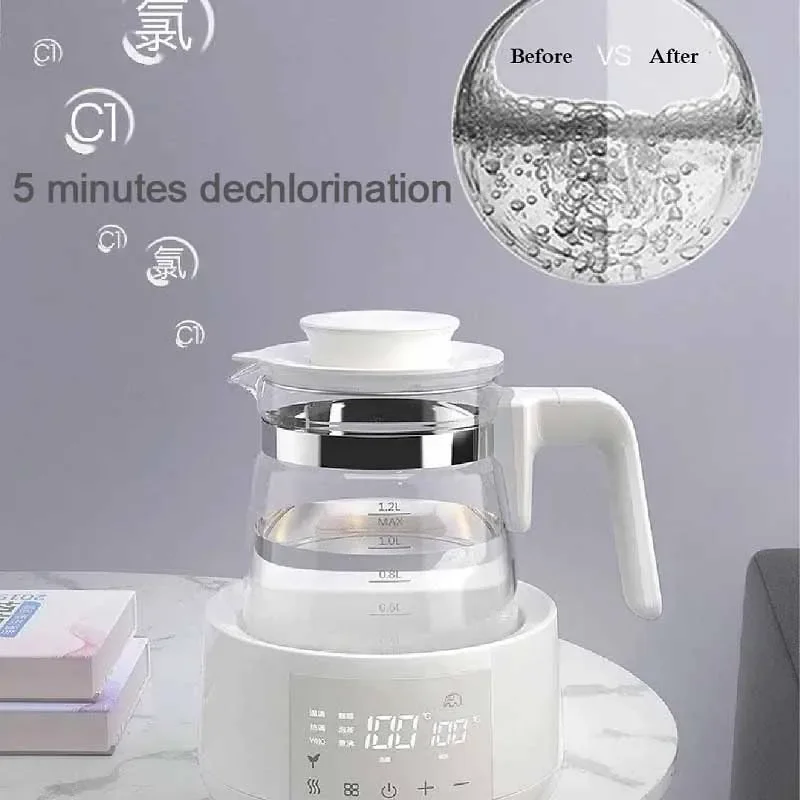 1.2L غلاية مياه كهربائية الرضع منظم الحليب الحراري غلاية الطفل الدفء 24 ساعة وعاء العزل الذكي جهاز حفظ حرارة الحليب #4