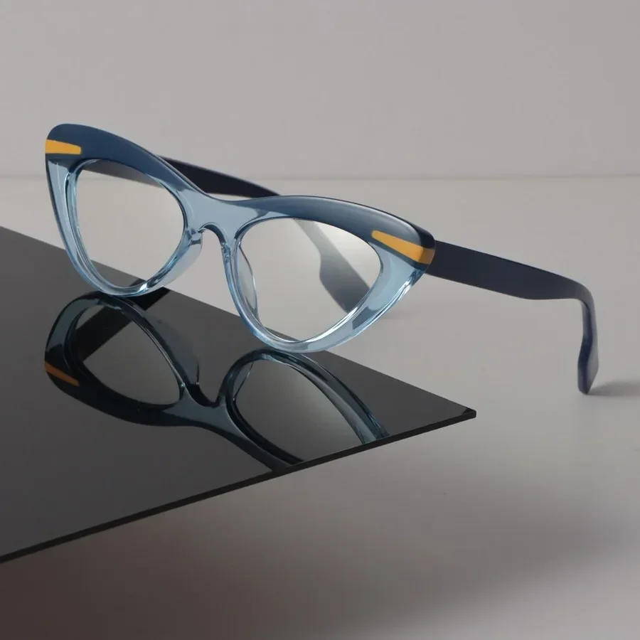 

Роскошные очки в оправе «кошачий глаз» для женщин и мужчин, минималистичные прозрачные очки, крутые очки в оправе с прозрачными линзами Óculos