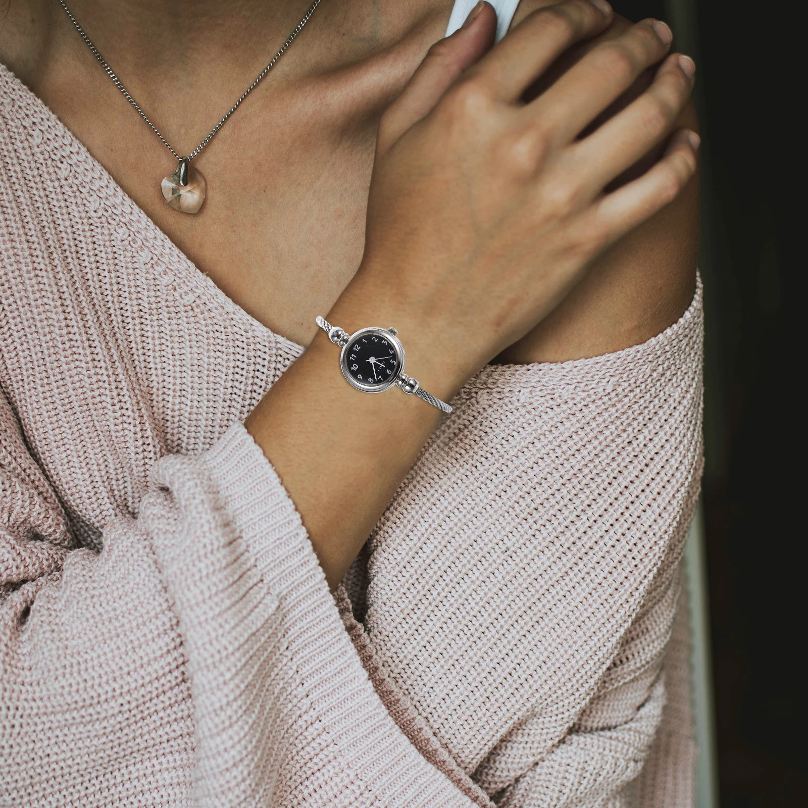 

Women'S Digital Watches Black Elegant Sturdy Long- Gift For Valentine Christmas Birthday Mother'S Day Business