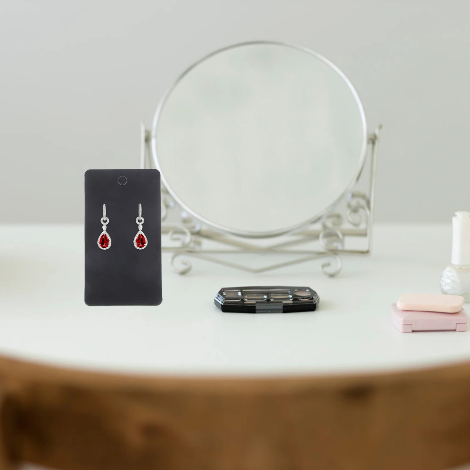 

1 set Earring Packaging Black Display Holder for Selling Jewelry Paper Earring Display Cards Necklace Storage