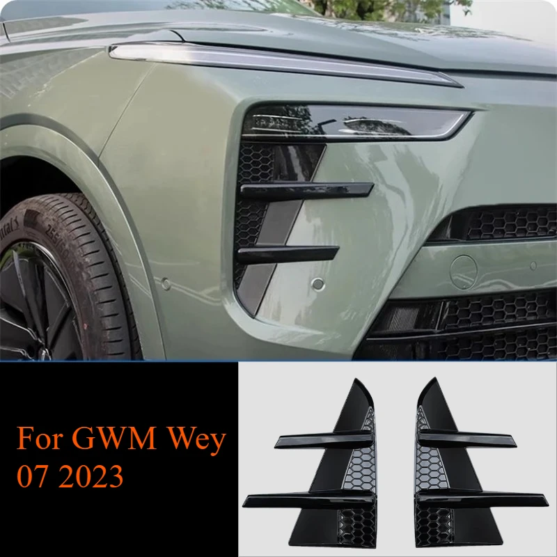 

For GWM Wey 07 2023Front Wind Knife Fog Light Cover Lamp Frame Car Styling Protector Decoration Accessories