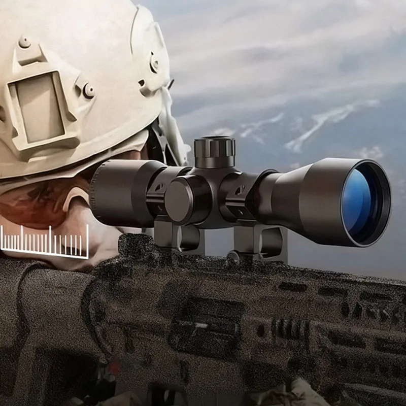 

4x32 Rifle Scope Crosshair Optics Tactical Hunting Scope 20mm Picatinny Rail Mount Accurate Clear Compact Telescope