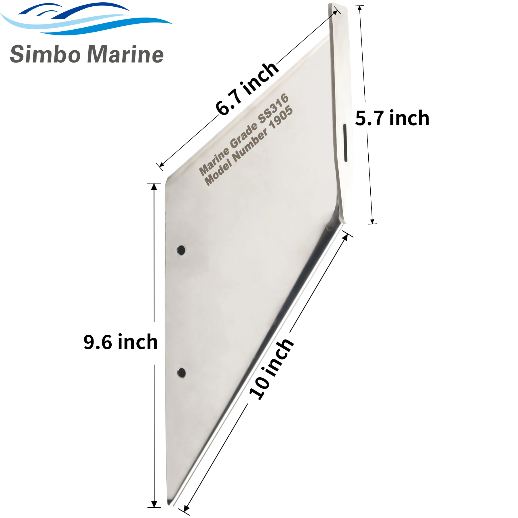 27211 Marine Skeg Guard Protector with Drain Hole Protects Against Ramp Dragging For Mercury Mariner 75-400HP Outboard