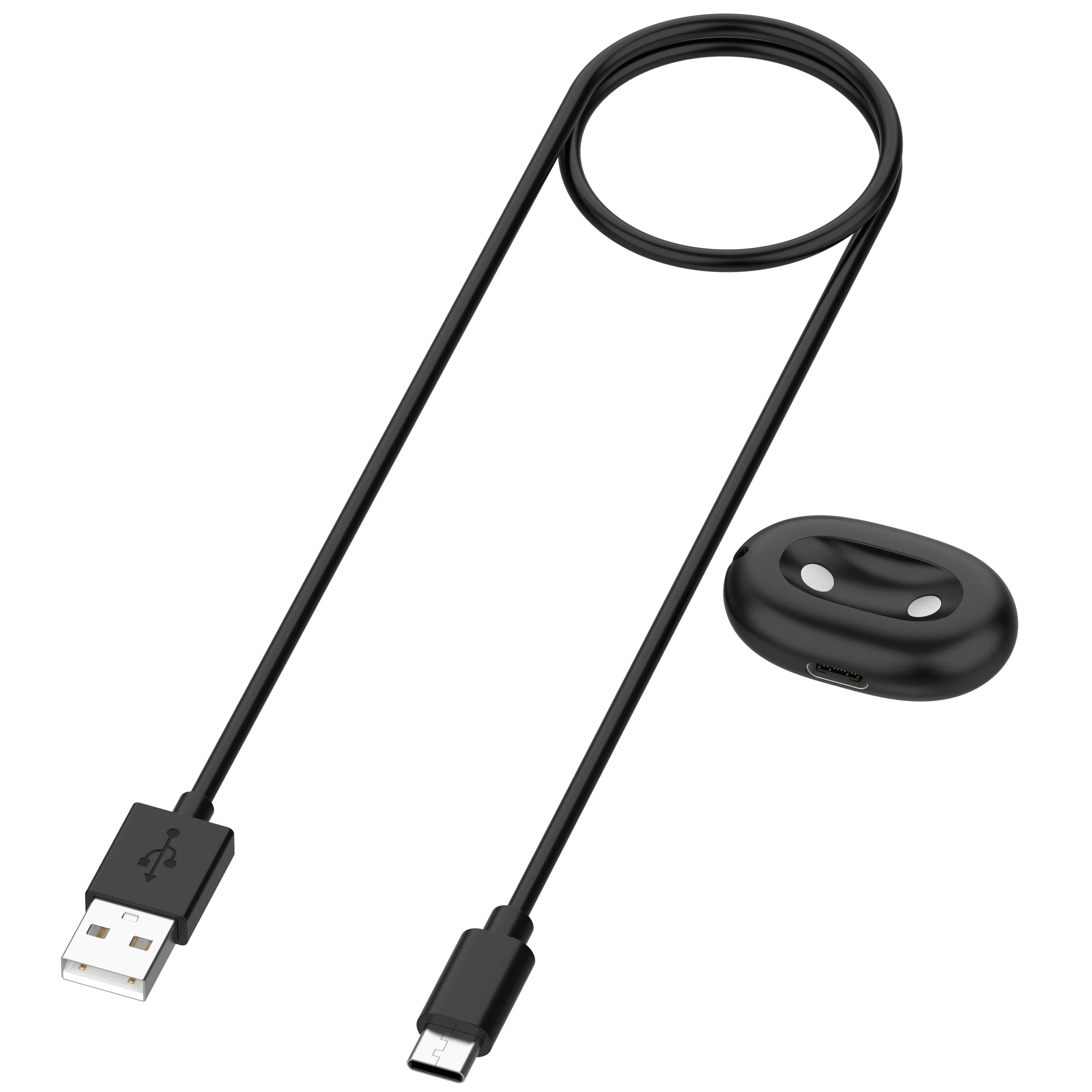 Separable 2 in 1 Charging Dock & Cable for Google Pixel Watch 4, Anti Drop Stable Magnetic Watch Charger in Black White - view 4