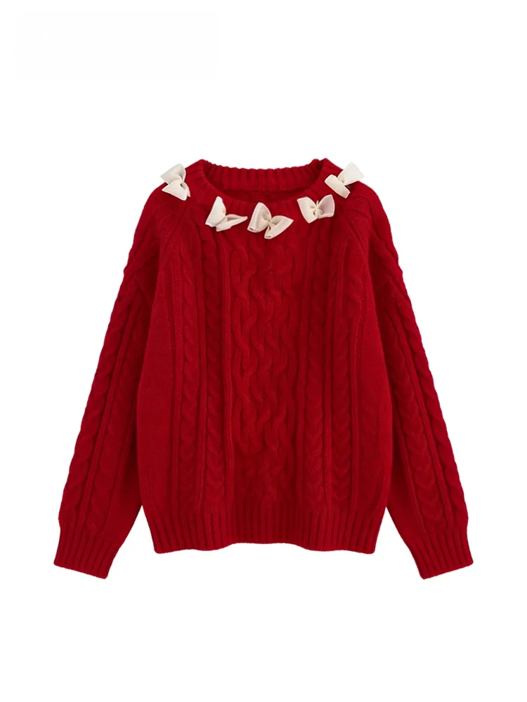 

Женский свитер больших размеров с узлами, базовый слой, осенне-зимний, теплый, утолщенный, приятный к телу, в корейском стиле