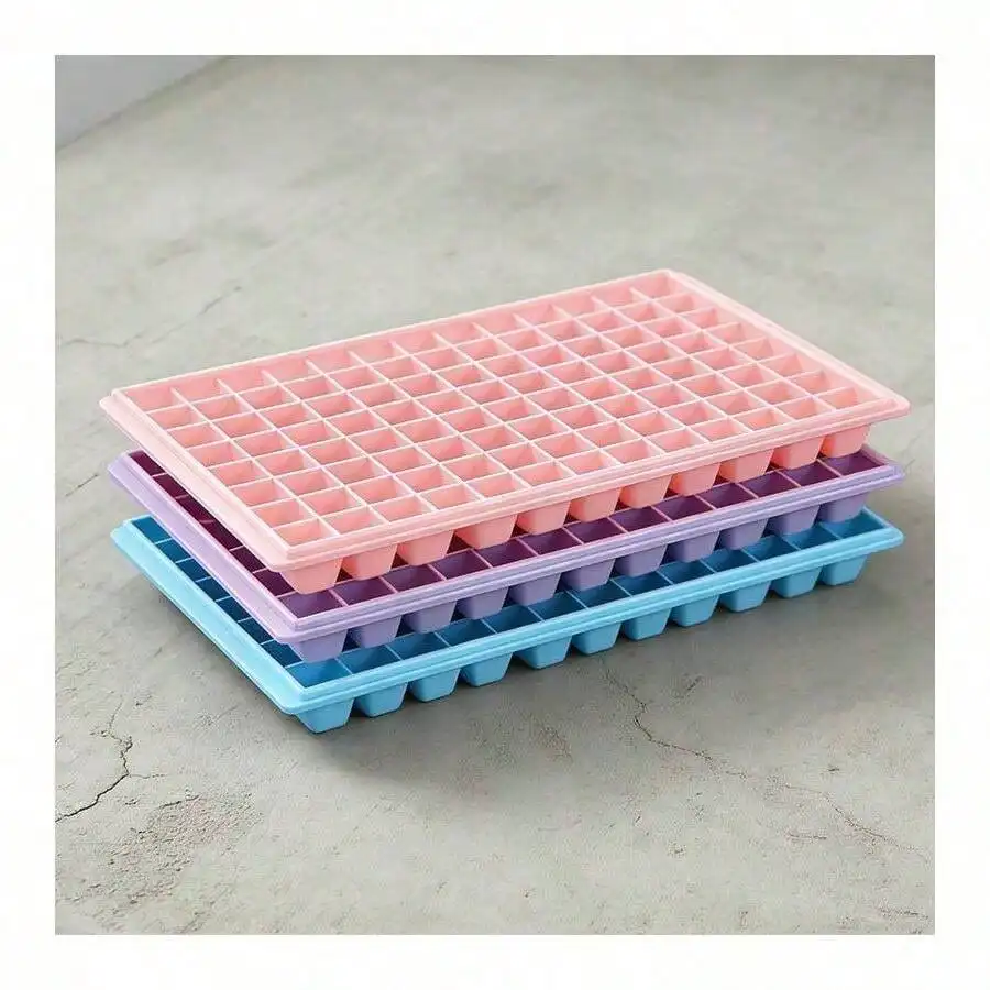 

96 Grids And 60 Grids Large Diamond Mold Ice Box Diamond Smoothie Creative Mold Cube Box