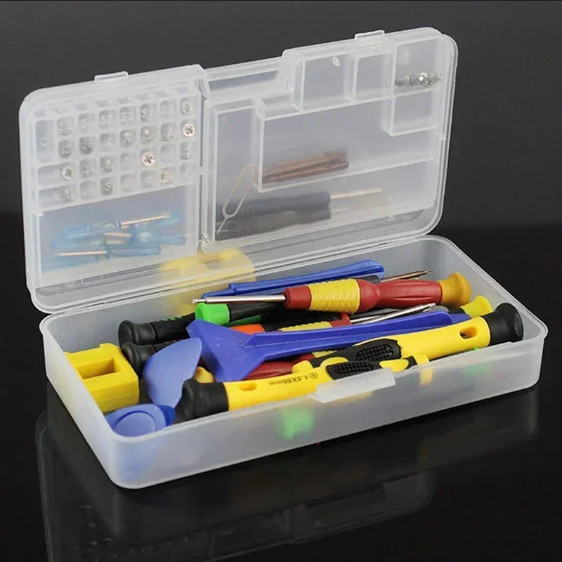 1PC Double Layers Tool Storage Box Multi-functional Parts Boxes For Mobile Phone Repair Tool IC Chips Component Screws Organizer