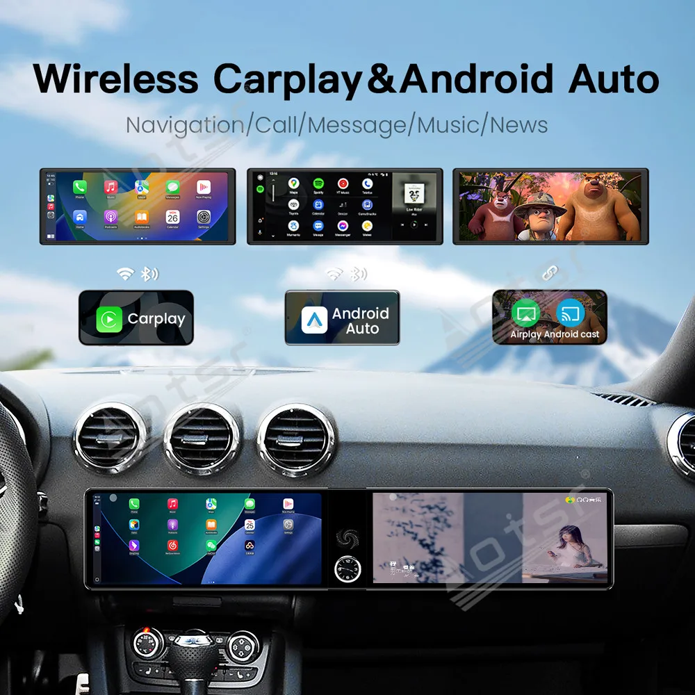 

Android 13Carplay 12.3" Dual Screen For Audi TT 2008-2014 Plug & Play Car GPS Navigation Multimedia Player Stereo Head Unit