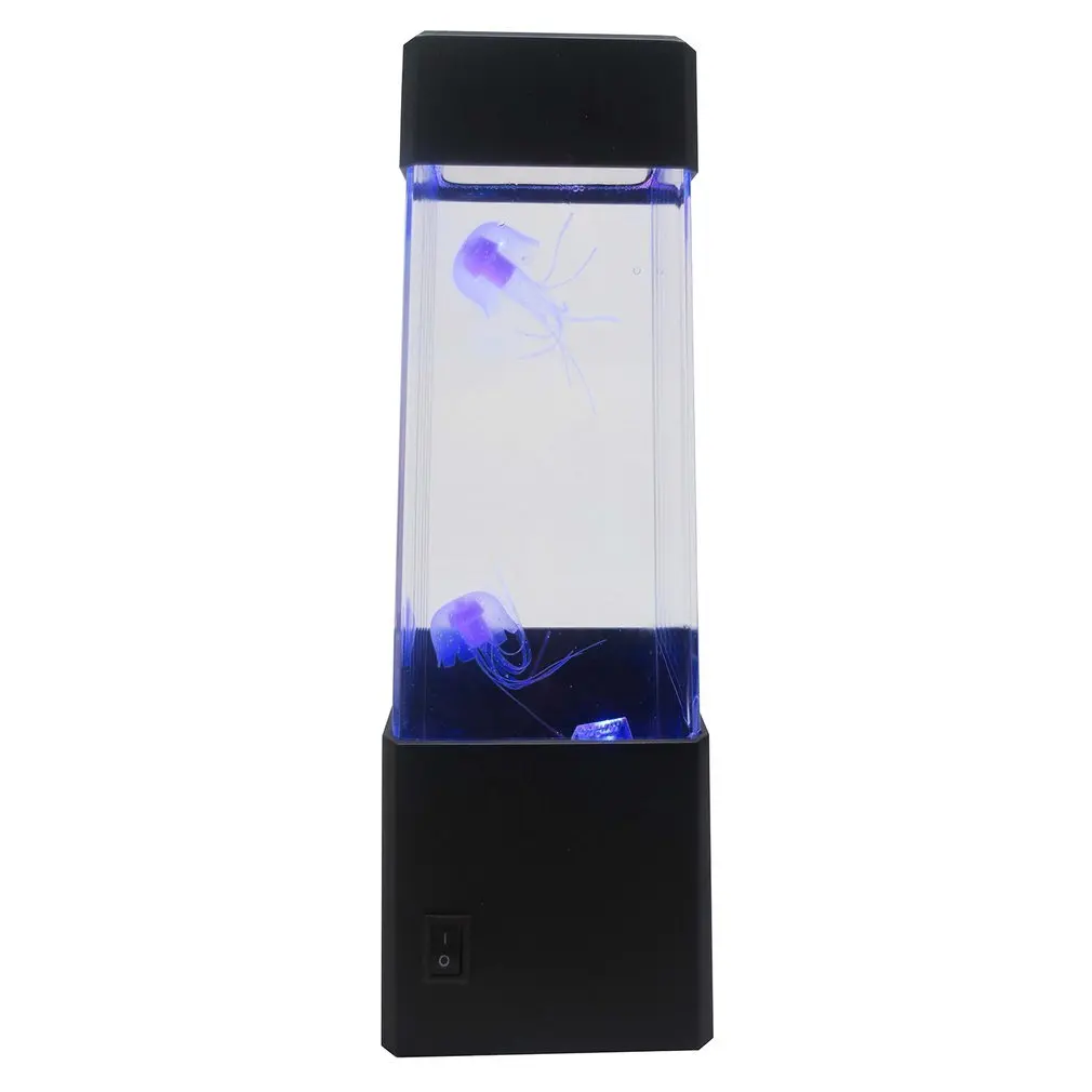 

Jellyfish Water Ball Aquarium Box LED Lights Lamp Relax Bedside Mood Light For Home Decoration Bedside Fun Magic Lamp Gift