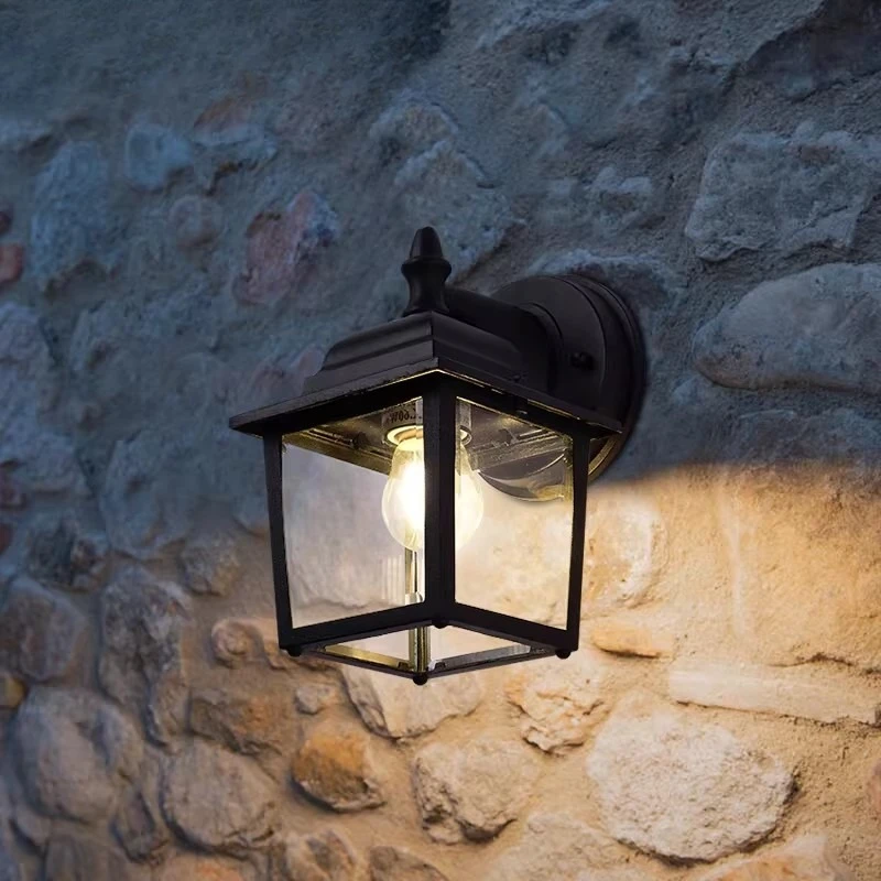 

European Vintage Luxury Metal Solar LED Wall Light Outdoor Waterproof Balcony Villa Terrace Garden Modern Decor Novelty New