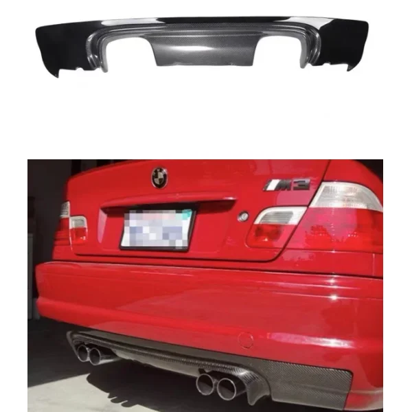 

For Bmw E46 M3 csl style Carbon Fiber rear Bumper Lip