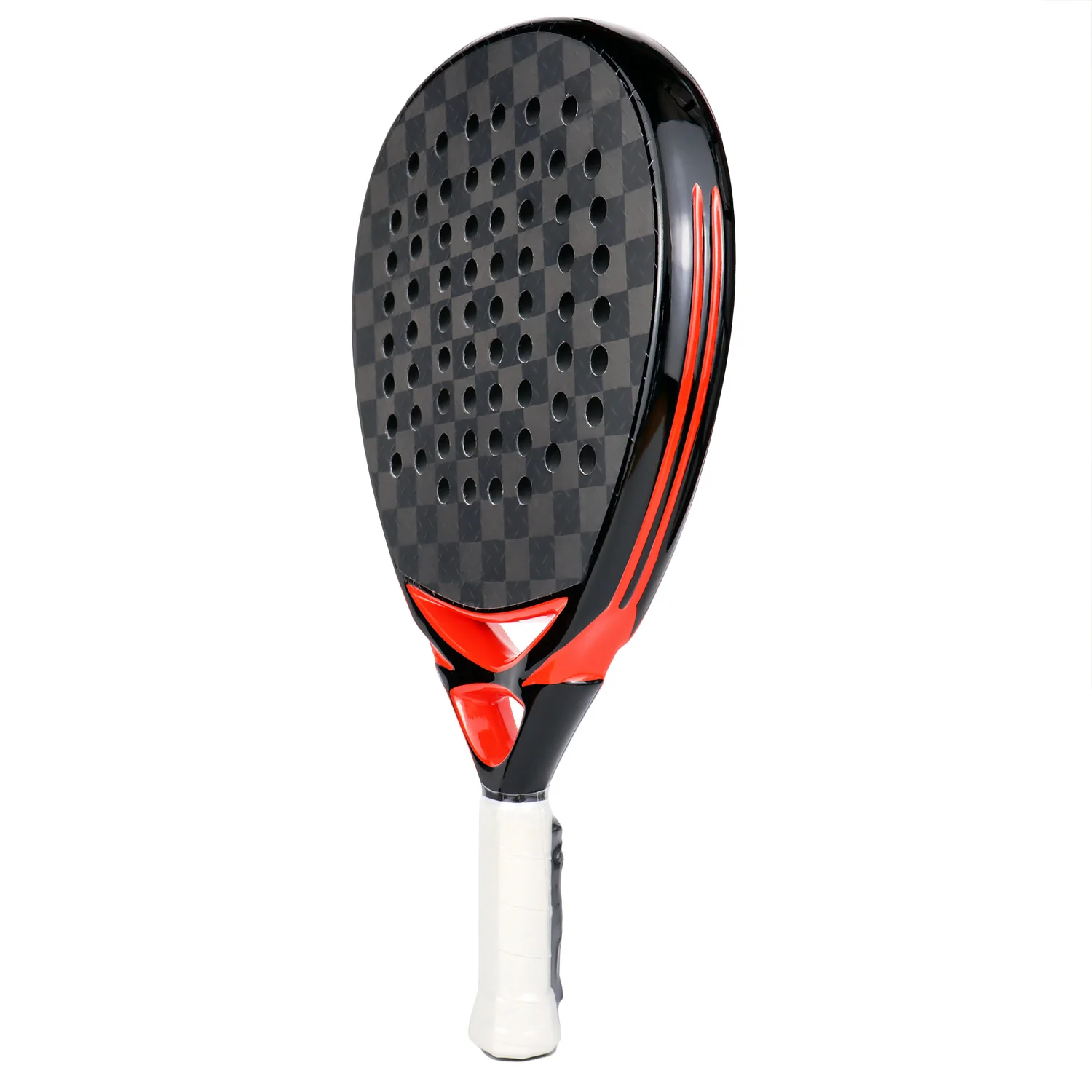 Padel Paddle Tennis Racket High Balance 3K/12K/18K/Kevlar Carbon Fiber Soft EVA Professional Padel Racket for Outdoors Sport