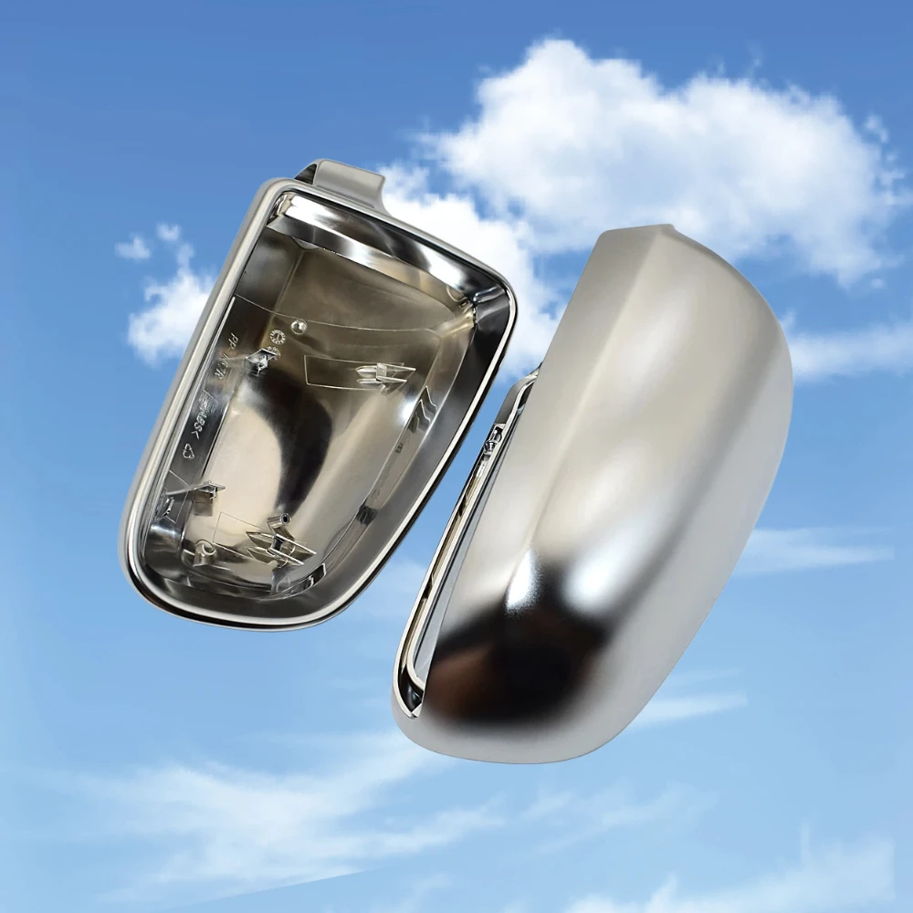 

Car Wing Mirror Caps Matt Chrome Mirror Cover Rearview Side Mirror Cap S Line for Audi A4 S4 B6 B7 A6 C6