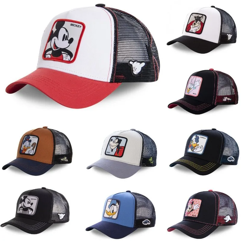 Disney Stijlen Anime Cartoon Snapback Katoenen Baseball Cap Mannen Vrouwen HipHop Vader Hoed Trucker Mesh Hoed Dropshipping Kawaii Caps