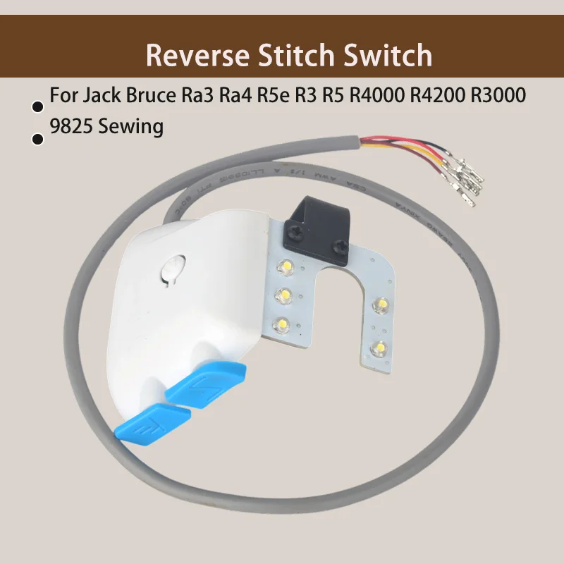 1PCS New Original Reverse Stitch Switch Reverse Needle Lamp Light for Jack Bruce Ra3 Ra4 R5e R3 R5 R4000 R4200 R3000 9825 Sewing