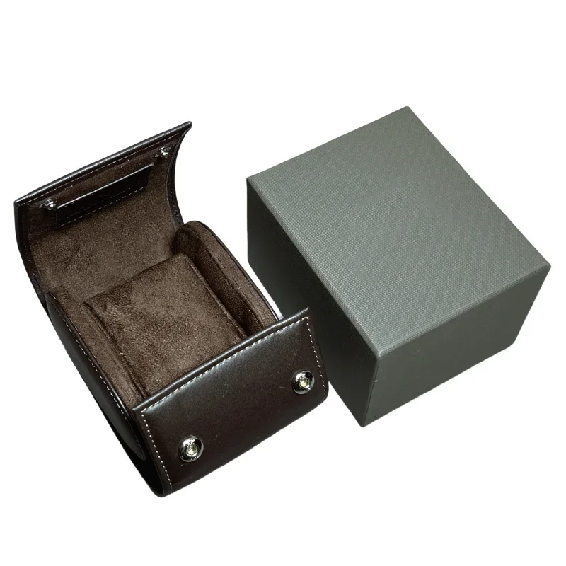 Роскошный Новый Модный Коричневый Черный Ретро Высококачественный бархатный футляр для часов из искусственной кожи для путешествий с витриной для ювелирных изделий бумажная сумка для хранения