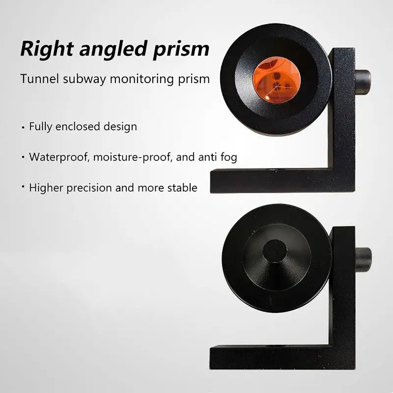 Equivlent Copper-coated 90 Degree Mini Prism L Bar Monitoring Prism Replacement For Total Station Reflector