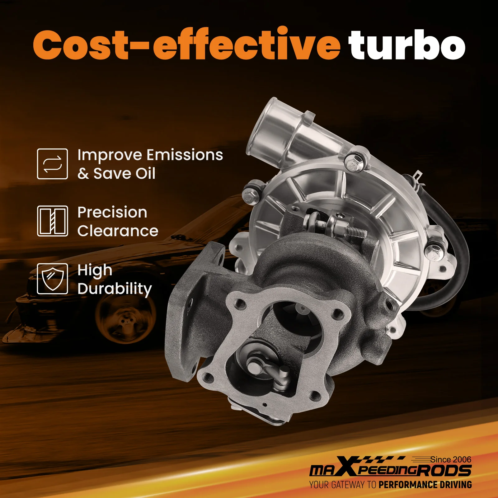 شاحن توربيني لتويوتا لاند كروزر هايلكس إنوفا 2.5L 2KD ديزل 2001- 17201-30080 1720130080 #6