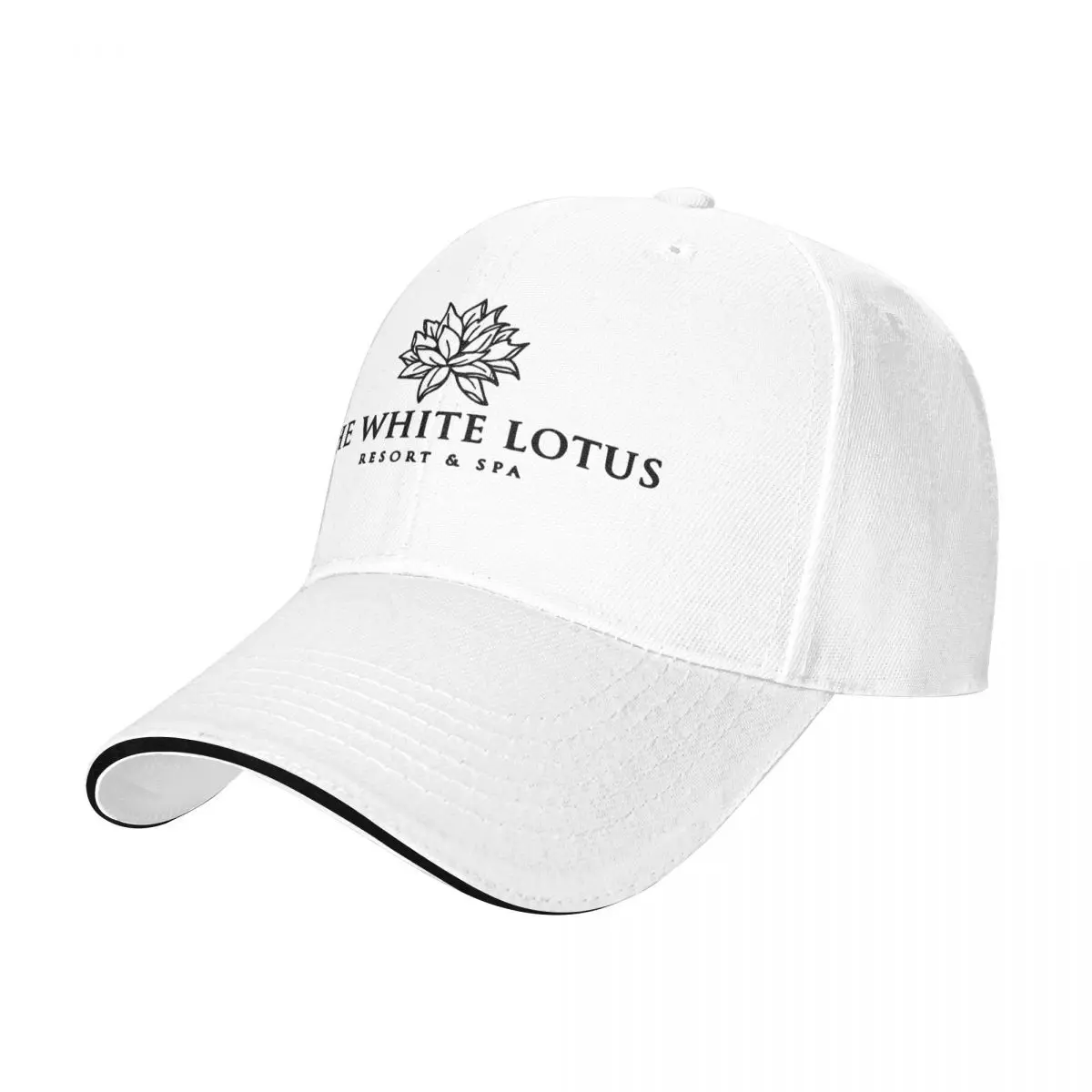 Gorras de béisbol con logotipo de loto blanco, gorras deportivas de verano personalizadas para hombre y mujer
