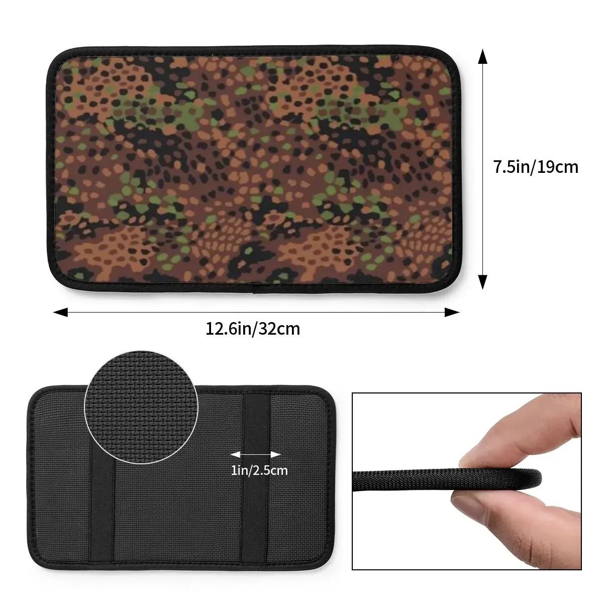 Center Console Protective Cushion Pad Camouflage Russian Car Armrest Cover Mat Russian Auto Accessories Armrest Pad