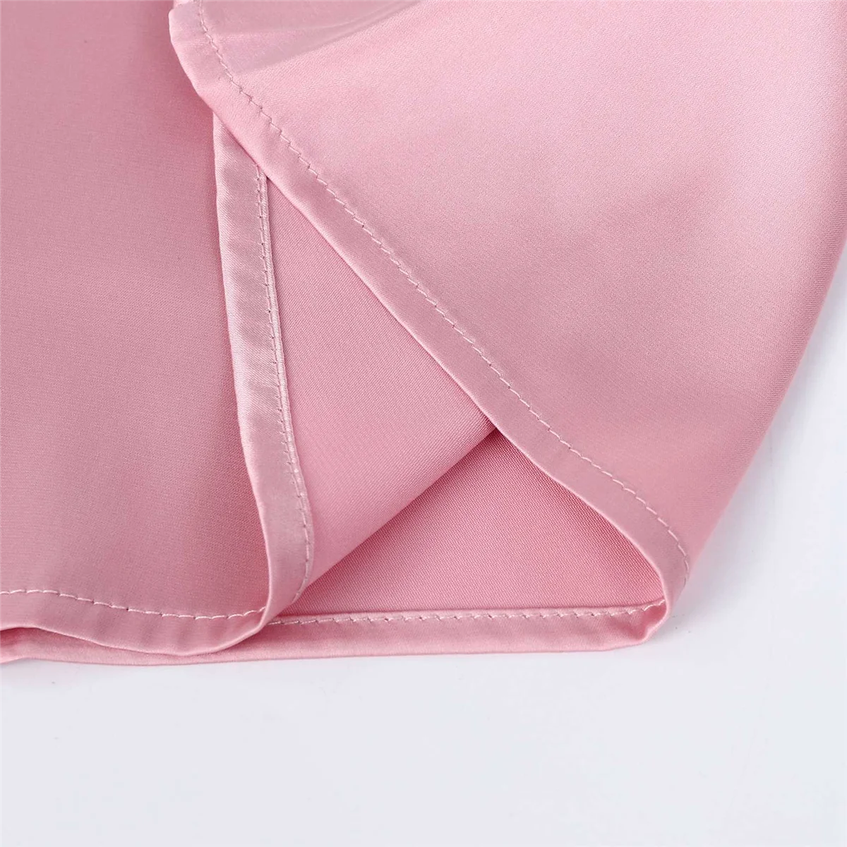 Women's Satin Mid Length Skirt Summer High Waist A Line Swing Skirt Elegant Casual Skirt XS Pink