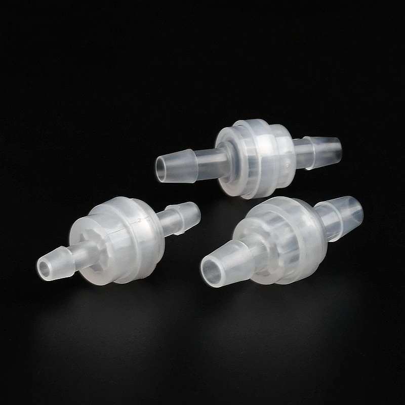 1PC 5mm 6mm 7mm Exquisite type Plastic One Way Inline Check Valve Gas Air Liquid Water Fluids One-Way Valve PVC Hose Connectors
