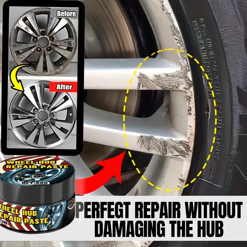 1 Piece Universal Wheel Repair Set - Alloy Rim Scratch Polishing Paste, Car Wheel Care Polishing Cream, Alloy Spoke Scratch Repa