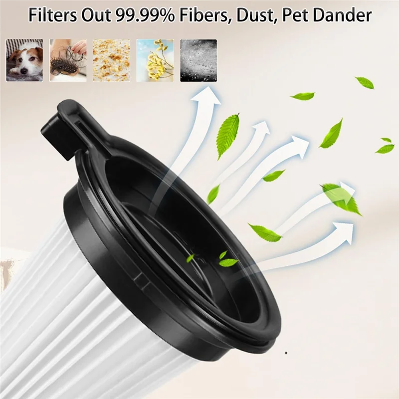 استبدال فلتر ABJY-Hepa لملحقات أجزاء المكنسة الكهربائية اللاسلكية Wyze 3 قطع