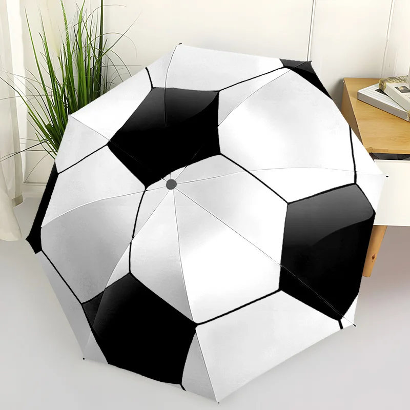 

Umbrella with a Soccer Ball Design, Great for Outdoor Use, Easy to Carry And Sturdy, a Wonderful Present for Soccer Enthusiast