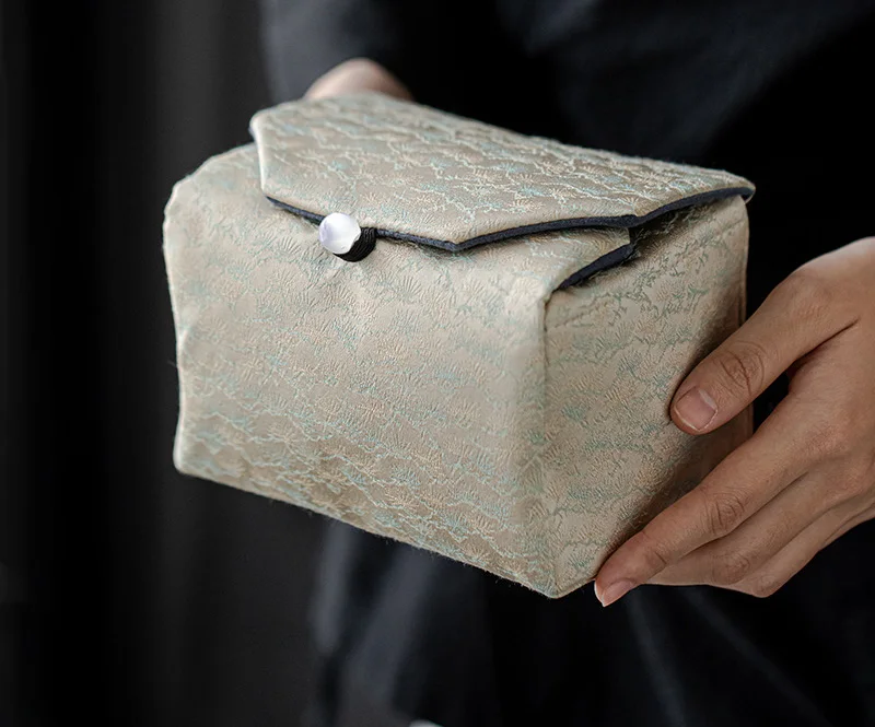 

Household Travel Tea Set Storage Bag Multi functional Tea Ceremony Accessories Portable Tea Pot Storage Bag Tea Accessory LF392