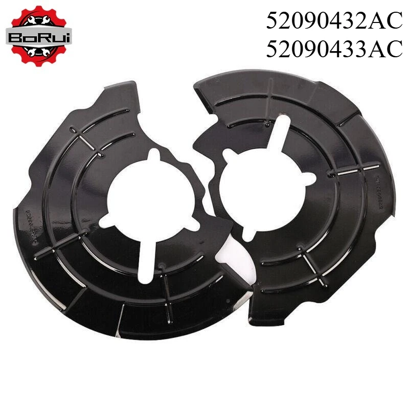 

52090432AC 52090433AC 1 Pair Front Right+Left Brake Dust Shield Front Brake Anchor Plate Fit for Jeep Grand Cherokee