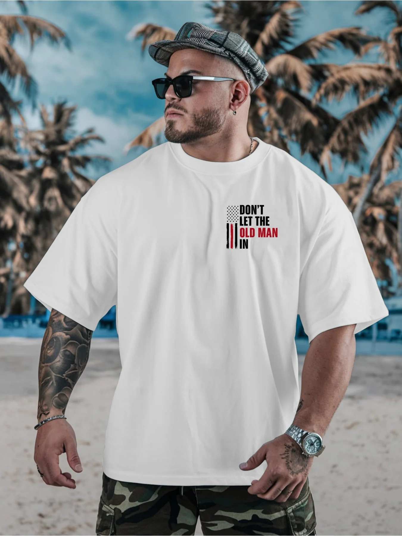Men'S Plus Size Loose T-Shirt 