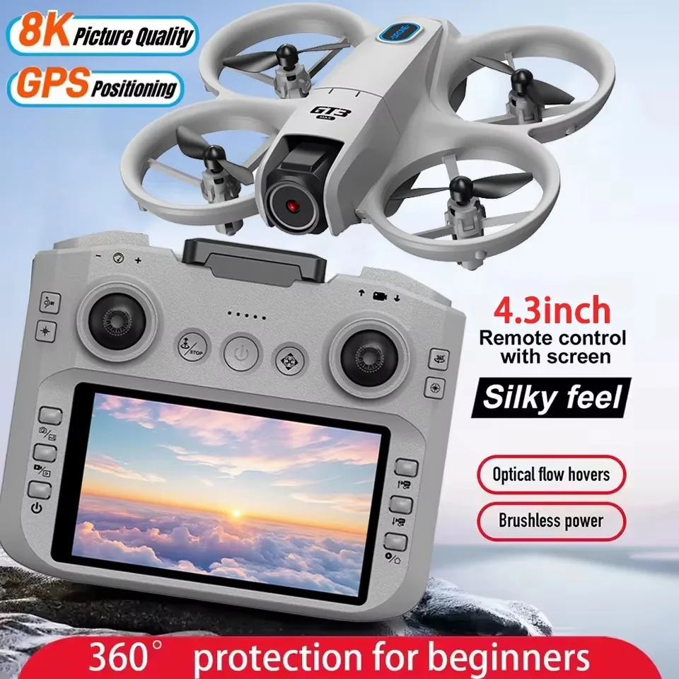 

GT3 Max Drone 8K 5G GPS Professional HD Aerial Photography Remote Control Aircraft HD Dual Camera Quadcopter Toy Gift New 2026