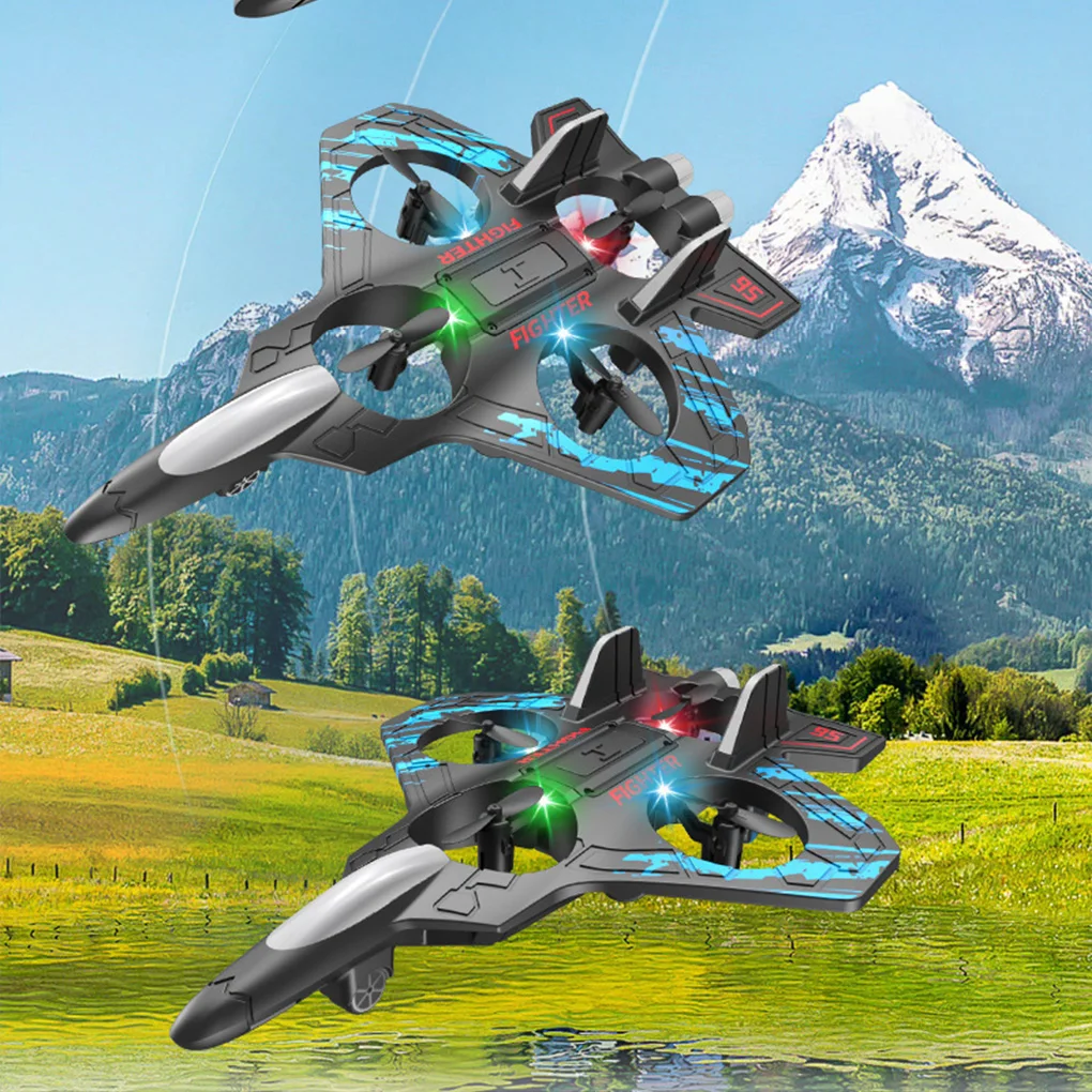 Samolot RC 360 Flip Rapids, zabawka z pianki EPP, z oświetleniem LED, elektryczny szybowiec akrobacyjny, zdalnie sterowany samolot myśliwski.